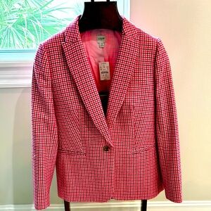 NWT J.Crew checkered beautiful blazer.